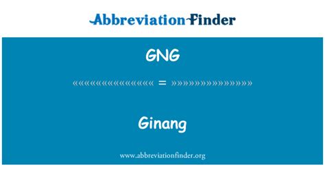 Ginang Meaning .